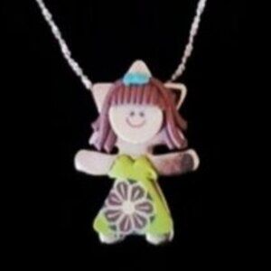 Sterling Silver Charm Flower Girl (New)
